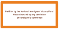 Text box for National Immigrant Victory Fund